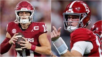 Alabama and Oklahoma released competing hype videos ahead of the College Football Playoff game. Watch the videos. What time is the game? What channel is it on? (Photo by Brian Bahr/Getty Images and Photo by Todd Kirkland/Getty Images)