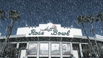 Rose Bowl rain.