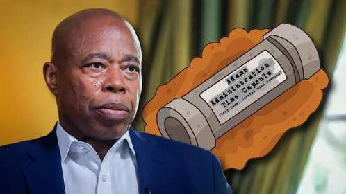 Eric Adams and time capsule