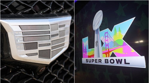 Cadillac and Super Bowl LX logos
