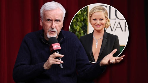 James Cameron and Amy Poehler