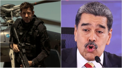 The former hit Amazon show "Jack Ryan" successfully predicted a crisis with Venezuela in season two. The season aired six years ago in 2019. (Credit: Amazon Press Site and Photo by Jesus Vargas/Getty Images)