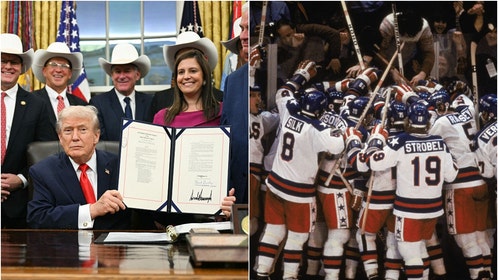 President Trump and the Miracle on Ice team