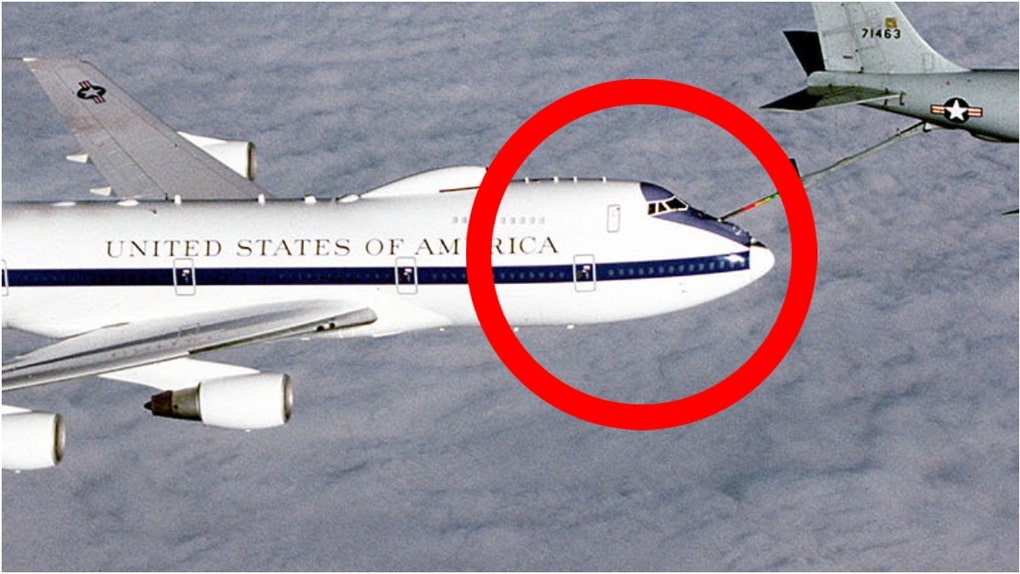 A video appears to show an E-4B Nightwatch – a doomsday plane – landing at LAX in California. What is the doomsday plane? What are its capabilities? (Photo by USAF via Getty Images)