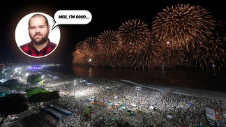 Matt Reigle and Copacabana Beach on New Year's Eve.
