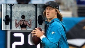 Trevor Lawrence and squat rack