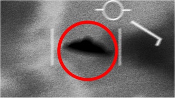 An unknown aircraft was caught on thermal imaging near Area 51. The aircraft is triangular. What is it? What does the photo look like look? (Credit: Getty Images Creatives)