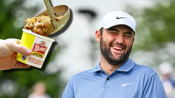 Scottie Scheffler laughing