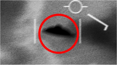 An unknown aircraft was caught on thermal imaging near Area 51. The aircraft is triangular. What is it? What does the photo look like look? (Credit: Getty Images Creatives)