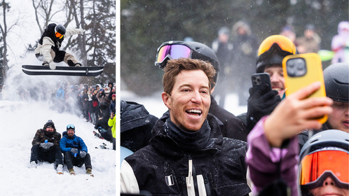 Shaun White Jumps Over Shane Gillis During Central Park Snowstorm: WATCH