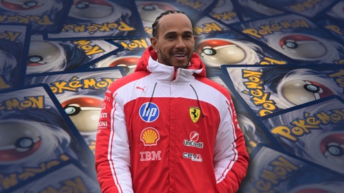 Lewis Hamilton and trading cards