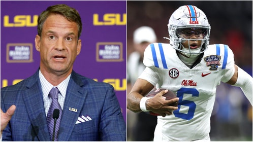 College football fans on social media are destroying Lane Kiffin after Ole Miss upset Georgia. What are the reactions from fans? (Credit: Jeff Robinson/Icon Sportswire via Getty Images and Photo by Tyler Kaufman/Getty Images)