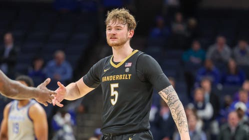Vanderbilt Commodores guard Tyler Nickel during a game against the Memphis Tigers.