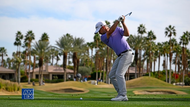 Brian Harman hits a tee shot the first round of The American Express 2025 at Nicklaus Tournament Course. (Photo credit: Orlando Ramirez/Getty Images)