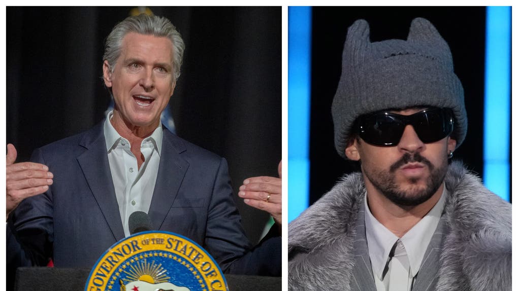 Gavin Newsom and Bad Bunny