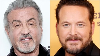 Sylvester Stallone and "Yellowstone" star Cole Hauser are teaming up for the new TV series "Blood Aces." The series focuses on Benny Binion, and is based on the book "Blood Aces: The Wild Ride of Benny Binion, the Texas Gangster Who Created Vegas Poker." (Photo by Taylor Hill/FilmMagic via Getty Images and Photo by Jamie McCarthy/Getty Images)