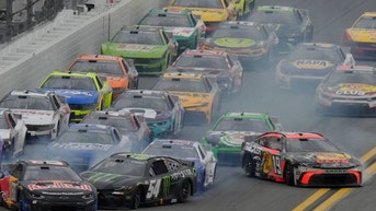 Half the Daytona 500 field was wiped out with 77 laps to go Sunday afternoon.