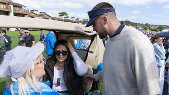 Travis Kelce Has An Unfortunate Habit Of Whacking Spectators With Golf Balls