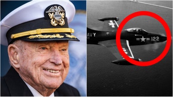 Korean War hero Royce Williams will receive medal of honor for secret mission. (Credit: Photo by Petty Officer 2nd Class T. Logan Keown/U.S. Military/Public Domain and Photo by © CORBIS/Corbis via Getty Images)