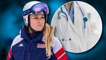 Lindsey Vonn and a doctor