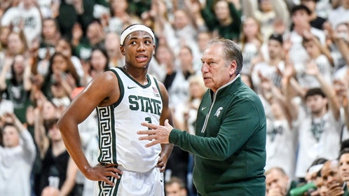 Tom Izzo with jeremy fears jr