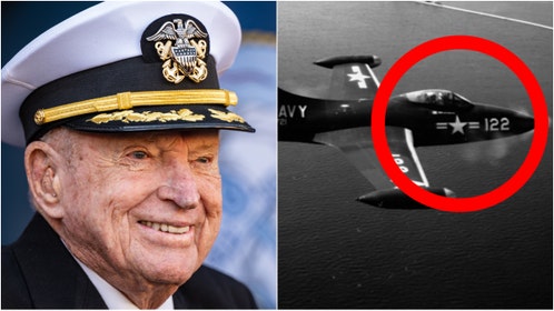 Korean War hero Royce Williams will receive medal of honor for secret mission. (Credit: Photo by Petty Officer 2nd Class T. Logan Keown/U.S. Military/Public Domain and Photo by © CORBIS/Corbis via Getty Images)