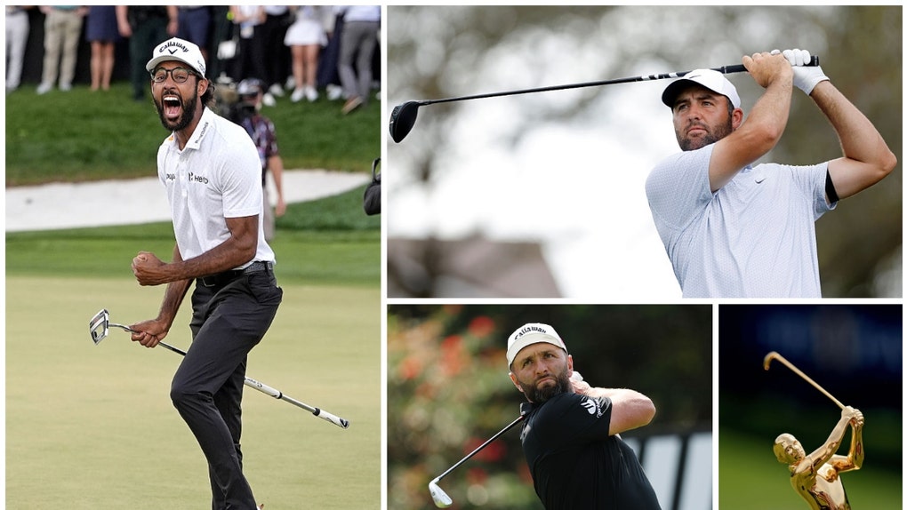 Akshay Bhati, Scottie Scheffler, Jon Rahm