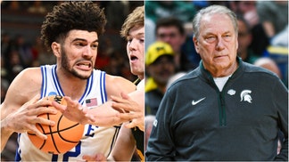 Tickets to the NCAA Tournament games in Washington, D.C. are soaring. The median get-in price for the Sweet 16 with Duke, St. John's, UConn and Michigan State is more than $900. (Credit: Photo by Aaron J. Thornton/Getty Images and Photo by Jamie Sabau/NCAA Photos via Getty Images)