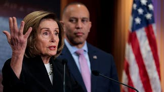 Nancy Pelosi and Hakeen Jeffries