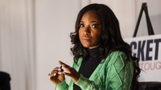 U.S. Rep. Jasmine Crockett (D-TX) campaigns in Lubbock at the HideAway Event Center.