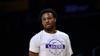 Bronny James of the Lakers