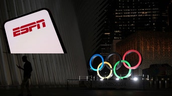 Olympic rings and ESPN logo