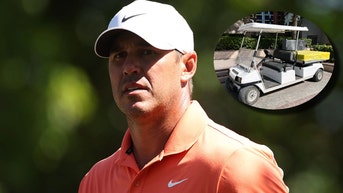 Brooks Koepka Golf Cart