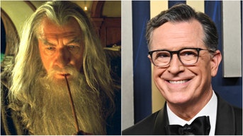 Stephen Colbert is developing a Lord of the Rings movie. (Photo by Michael Buckner/Variety via Getty Images and Photo by New Line/WireImage via. Getty Images)