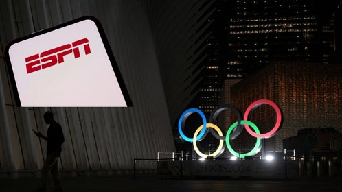 Olympic rings and ESPN logo