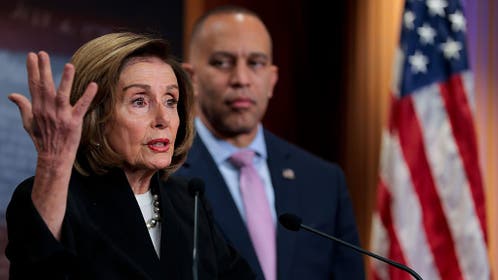 Nancy Pelosi and Hakeen Jeffries