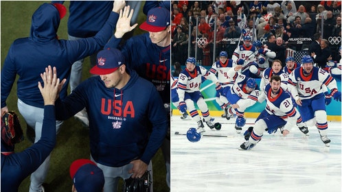 Team USA baseball and hockey