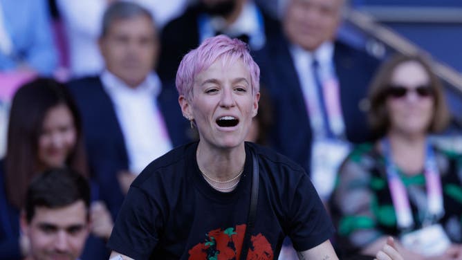 megan rapinoe in the stands