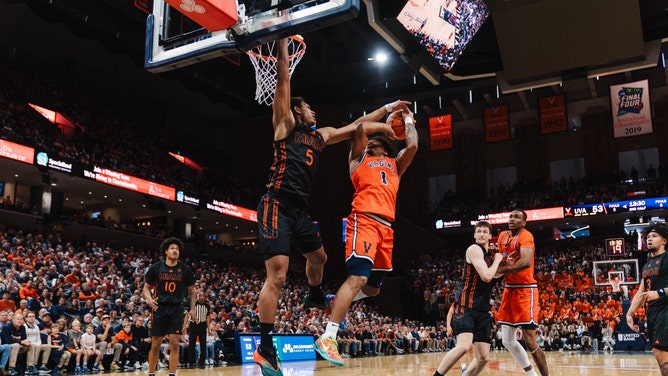 The Miami Hurricanes meet the Virginia Cavaliers Friday at the Spectrum Center in Charlotte, North Carolina in the 2026 ACC Tournament. (Photo credit: Emily Faith Morgan-Imagn Images)