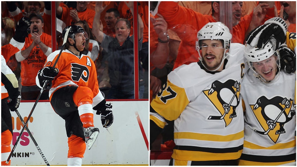 Claude Giroux, SIdney Crosby, Jake Guentzel