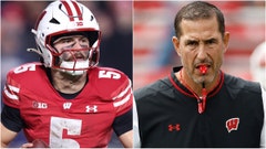 Wisconsin Badgers (Photo by John Fisher/Getty Images and Photo by Jordan Bank/Getty Images)