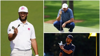 Jon Rahm, Scottie Scheffler, and Xander Schauffele at the Masters