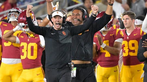 USC Trojans head coach Lincoln RIley