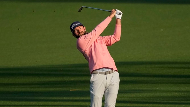 Cameron Young hits an approach shot during the first round of the 2025 Masters at Augusta. (Photo Credit: Michael Madrid-Imagn Images)